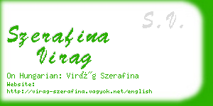 szerafina virag business card